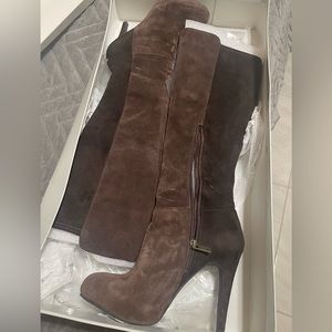 Jessica Simpson brown suede boots.  Size 8